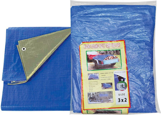 HOMie Tarpaulin 200gr/m² 2.6x1.6m. Heavy Duty Blue
