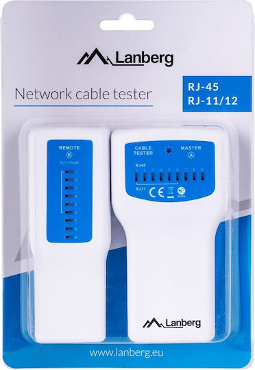 Lanberg NT-0402 Kabeltester Netzwerk RJ11 / RJ45