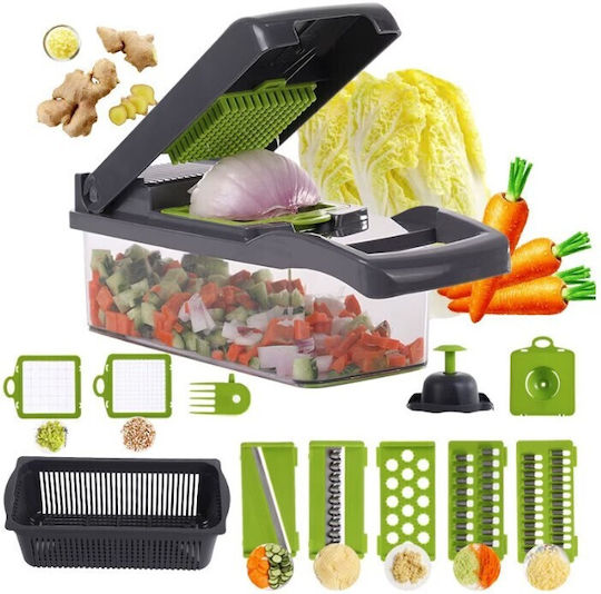 Alista Home Răzătoare Pentru Fructe Și Legume Din Oțel Inoxidabil Cu Container 32.2x11.3cm