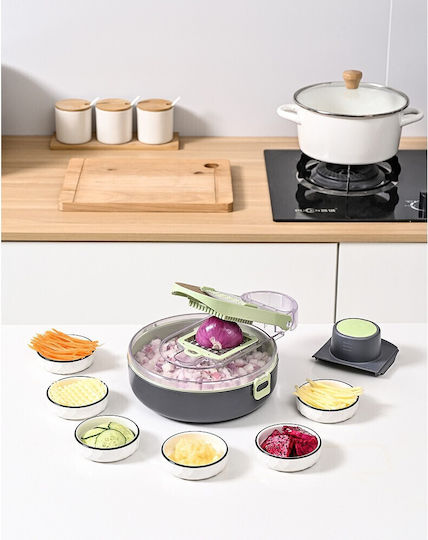 Alista Home Răzătoare Pentru Fructe Și Legume Din Oțel Inoxidabil Cu Container 29.5x9x21.8cm