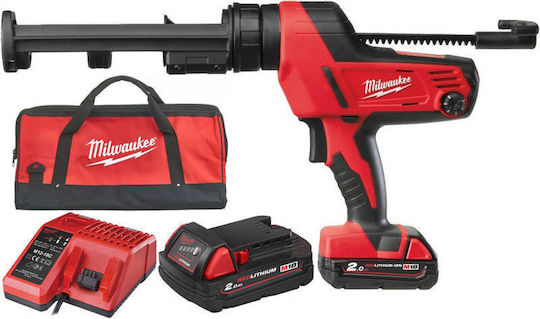 Milwaukee C18 PCG/310C-201B Electric Silicone Glue Gun Battery 18V 1x2Ah