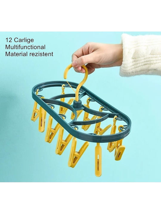 Alista Home Hanging Clothes Drying Rack Plastic 30x12.5cm