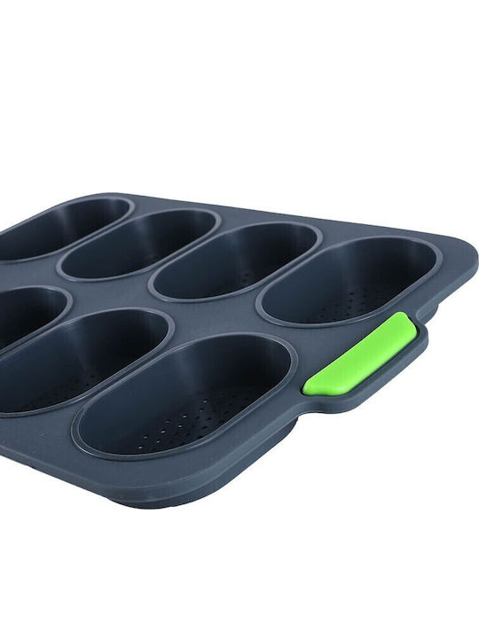 Alista Home Formă Pentru Patiserie Pentru Pâine Din Silicon 8 Locuri 34.5x23.8x2.5cm