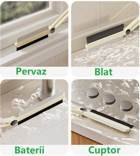 Perie Multifuncțională Wiper Alista Home Pentru Spații Dificil de Accesat 24,7 X 4,5 Cm Albă