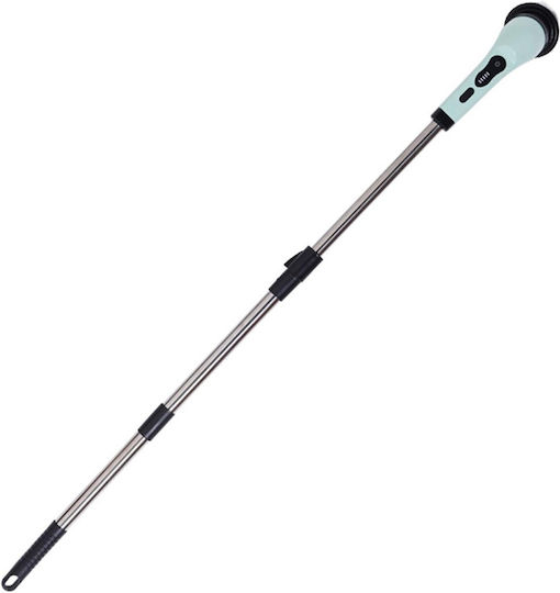 Perie Electrică de Curățare Alista Home pentru Faianță Baie Bucătărie 25x20x9,5 Cm 9 Capete Detasabile Mâner Extensibil 84-127cm Încărcare Usb Tip C Rotire 360 Grade 3000 Mah Culoare Verde