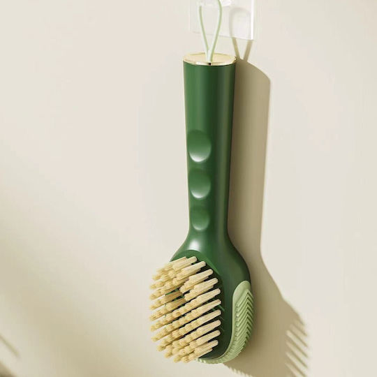 Perie Curățare Pantofi Recipient Detergent Alista Home Perie Multifuncțională Pantofi Spălare Perii Moi Fără Deteriorare 22x6x4 Cm Culoare Verde