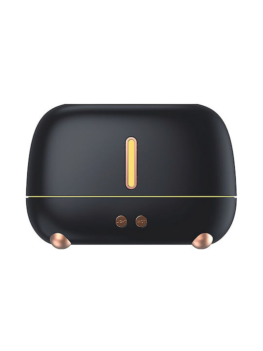Alista Home Led Συσκευή Αρωματοθεραπείας Υπερήχων με Χρονοδιακόπτη Μαύρη 250ml 123974