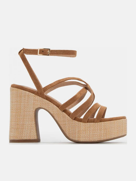 Damen Sandalen Braun