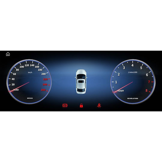 Digital IQ Ηχοσύστημα Αυτοκινήτου για Mercedes-Benz C Class 2012-2014 (Bluetooth/USB/WiFi/GPS/Apple-Carplay/Android-Auto) με Οθόνη Αφής 10.25"
