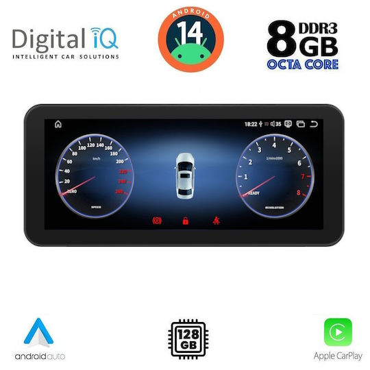 Digital IQ Ηχοσύστημα Αυτοκινήτου για Mercedes-Benz CLS Class / CLC Class / GLC 2010-2017 (Bluetooth/USB/WiFi/GPS/Apple-Carplay/Android-Auto) με Οθόνη Αφής 10.25"