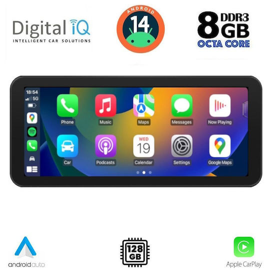 Digital IQ Ηχοσύστημα Αυτοκινήτου 2016-2018 (Bluetooth/USB/WiFi/GPS/Apple-Carplay/Android-Auto) με Οθόνη Αφής 10.25"