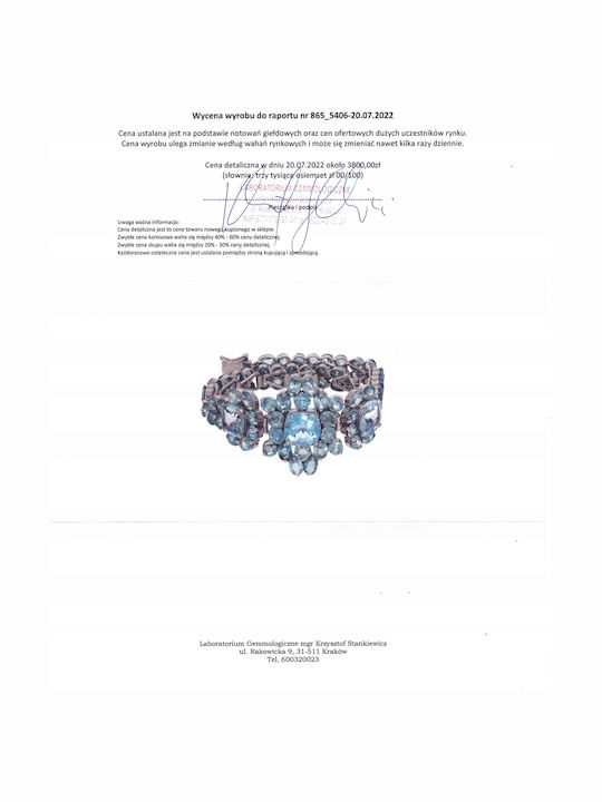 Brățară Argint Zircon Topaz3 Certificat