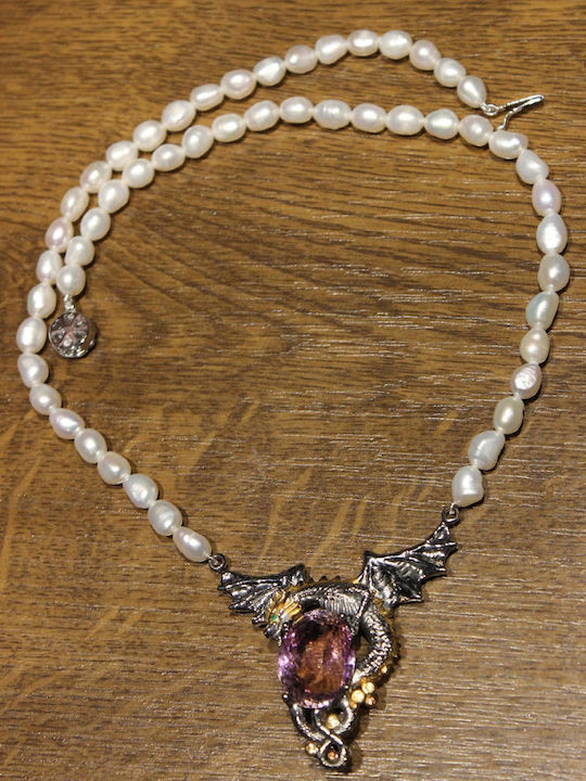 925 Silver Necklace Natural Ametrine Sapphires