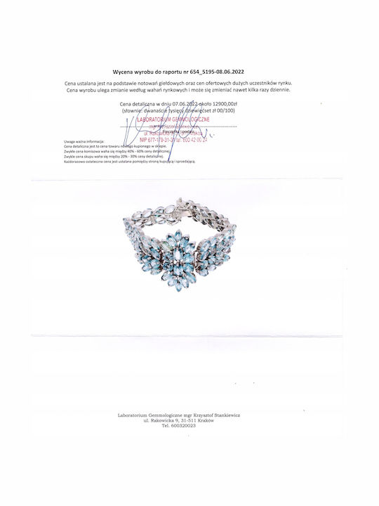 925 Bracelet Natural Zircon Certificate 1 925 Bracelet Natural Zircon Certificate 1