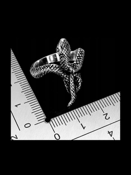 925 Stunning Silver Elegant Ring Size 15 Snake