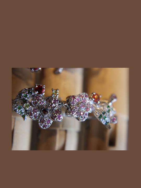 Silver Earrings Sapphires Citrines Diopsides 2 Silver Earrings Sapphires Citrines Diopsides 2