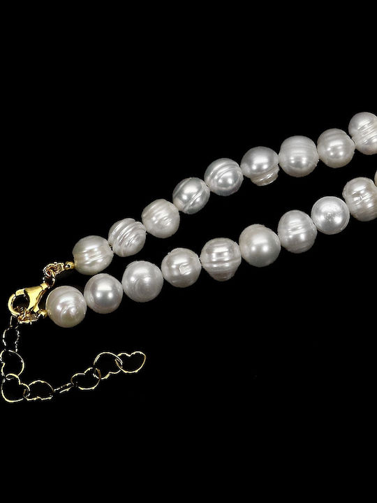 Stunning Necklace Lemon Topaz Sky Blue Pearls 925 Natural