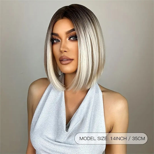 Animis Beauty Perucă Cu Păr Sintetic Blondă 30cm