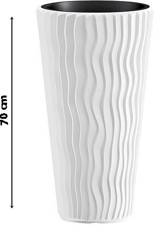 SGTT Kunststoff-Blumentopf Weiß 70cm