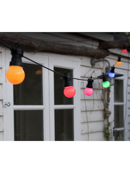 Alista Home Στεγανή Γιρλάντα Φωτισμού LED 10m με 20 Λάμπες