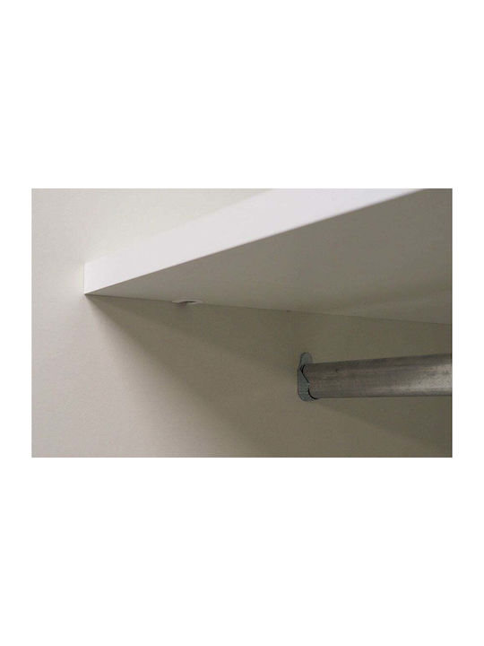 Четири врати Гардероб Плъзгащи се Prato Бял 270x60x210см