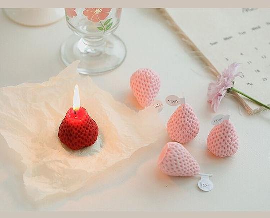 Alista Home Aromatic Candle with Strawberry Scent 78g 6 Pieces