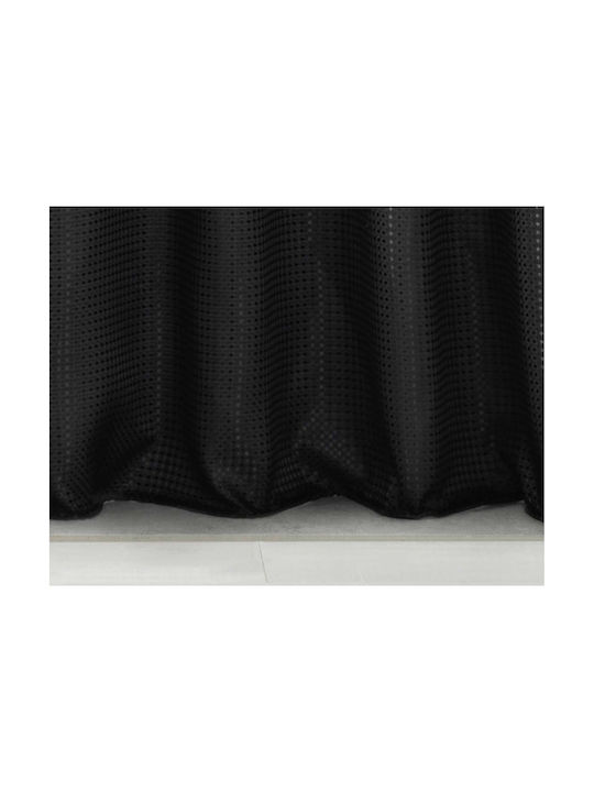 Flamingo Quartz Noir Κουρτίνα Μπάνιου Υφασμάτινη 180x200 cm Blue