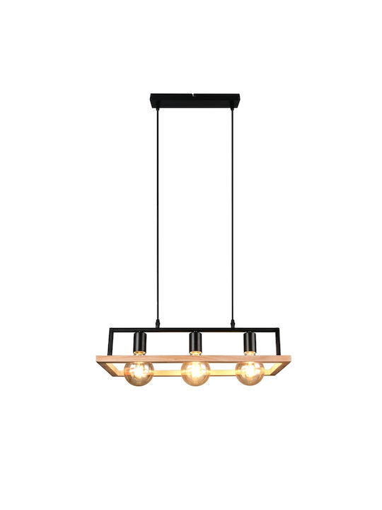 Trio Lighting Κρεμαστό Φωτιστικό Μαύρο