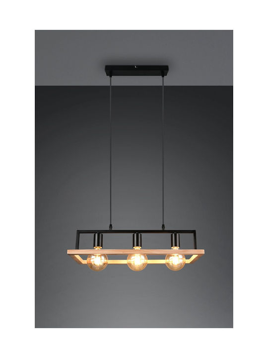 Trio Lighting Κρεμαστό Φωτιστικό Μαύρο
