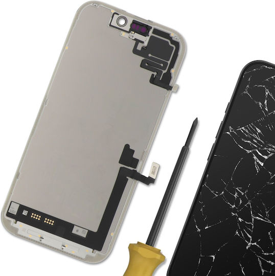 Ecran Înlocuire Complet Super Retina OLED Iphone 17 Service Pack Negru