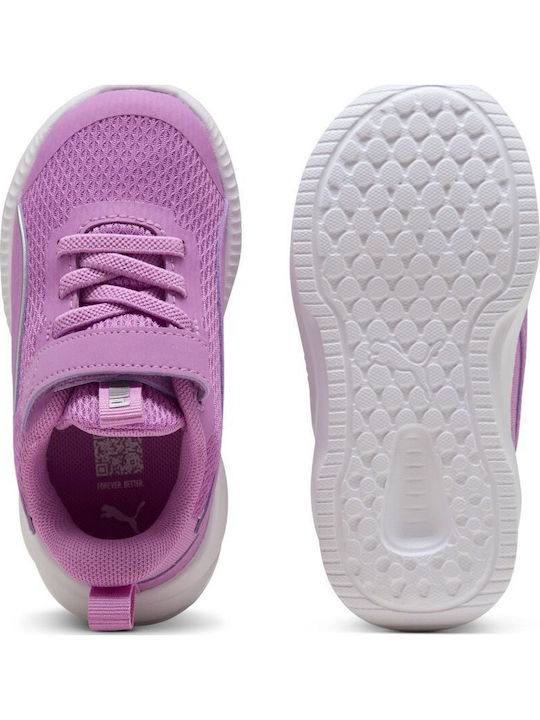 Kids Sports Running Shoes with Hoop & Loop Closure Pink