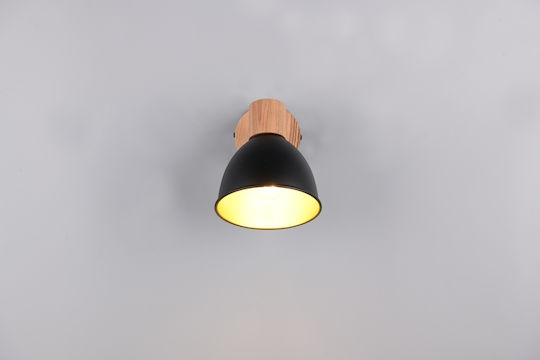 Trio Lighting Едно Таванно Спот В Черен Цвят