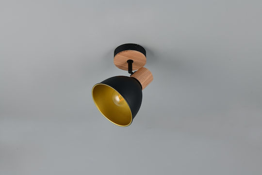 Trio Lighting Едно Таванно Спот В Черен Цвят