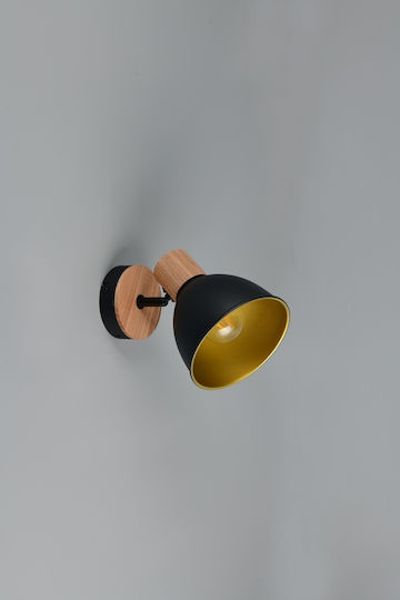Trio Lighting Едно Таванно Спот В Черен Цвят