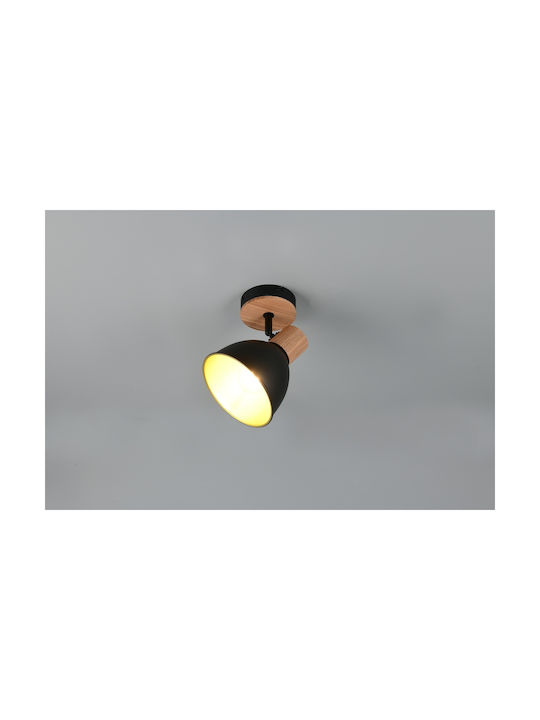 Trio Lighting Einzelne Decken- und Wandleuchte in Schwarzem Farbe
