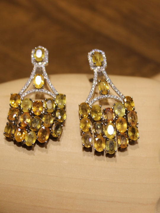 Beautiful Sapphire Earrings Songea Zirconia