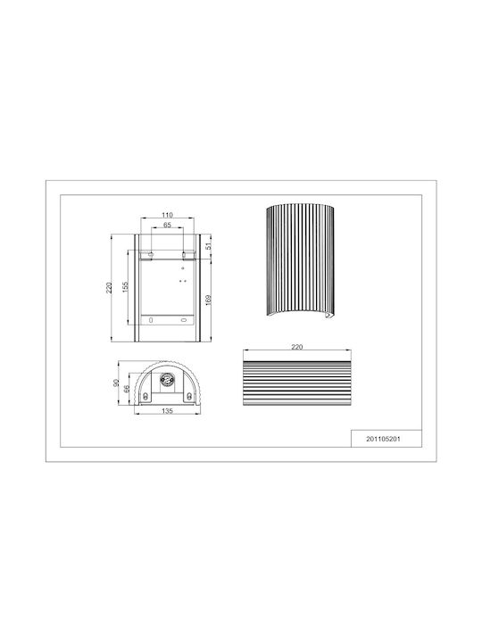 Trio Lighting Raposa Wandleuchte Weiß