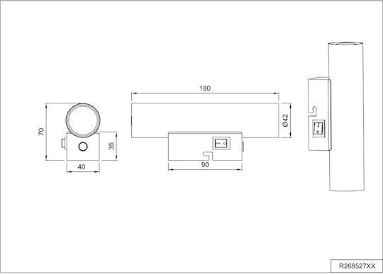 Trio Lighting Modern Wandleuchte Weiß