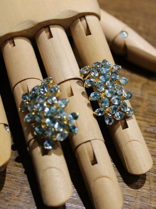 925 Silver Earrings Natural Zirconia 3