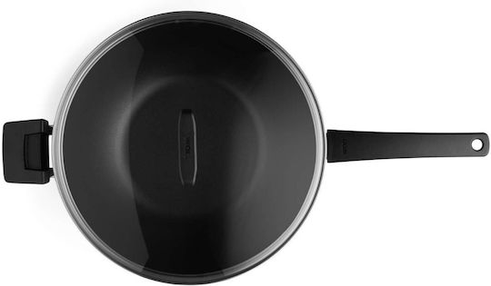 Woll Concept Wok Made of Stainless Steel with Lid with Non-Stick Coating 30cm
