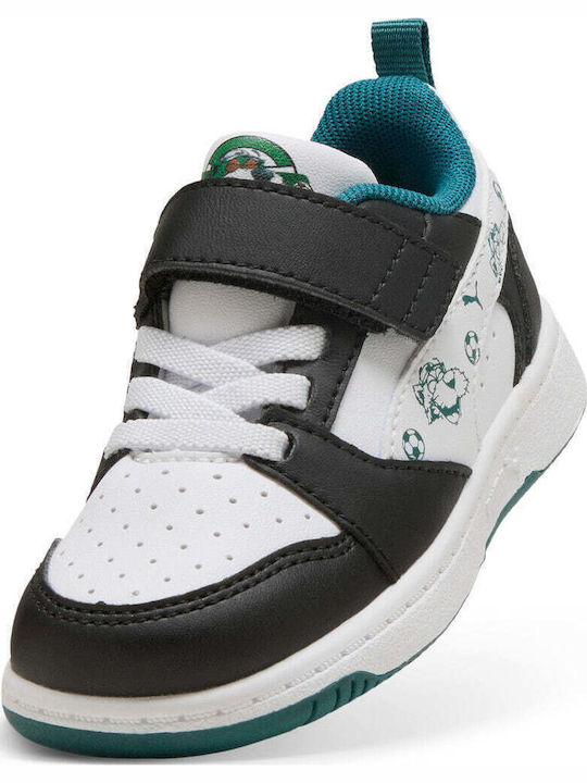 Rebound V6 Kinder Sneaker mit Bügel- und Schleifenverschluss Schwarz