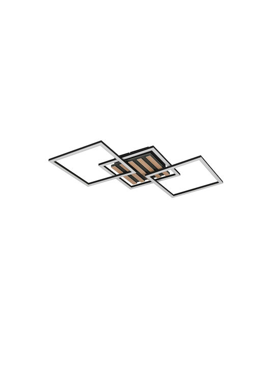 Trio Lighting Ceiling Mount Light Black with Integrated LED