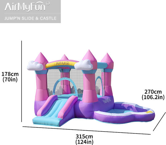Fun Baby Inflatable Castle with Trampoline & Slide
