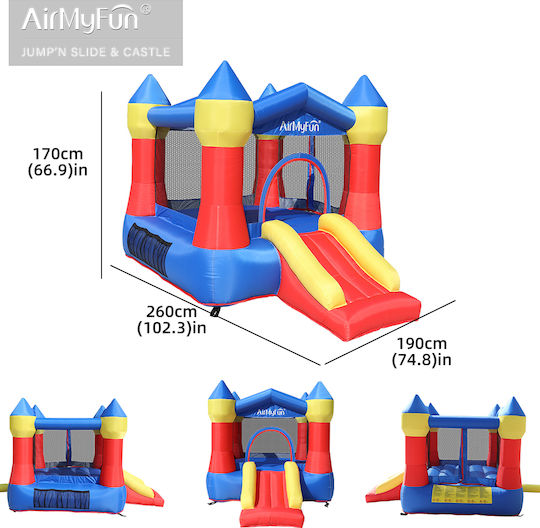 Fun Baby Φουσκωτό Κάστρο με Τραμπολίνο & Τσουλήθρα