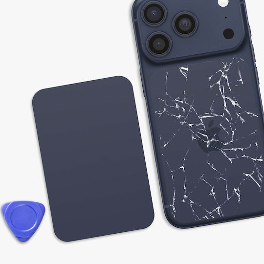 Clappio Replacement Battery Cover Iphone 17 Pro Max Magsafe Ring Dark Blue