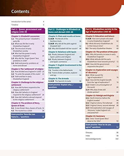 Edexcel Gcse History 9-1 Early Elizabethan England 1558-88 Student Book
