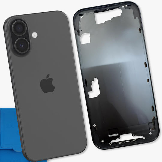 Clappio Средна Рамка За Iphone 17 Термопровод Черен