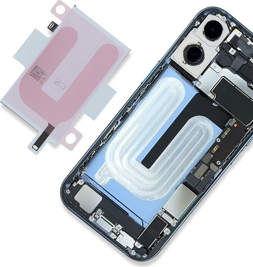 Clappio Adeziv Intern Baterie Iphone 17 Pre-tăiat Rezistent La Căldură Roz