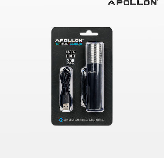 Apollon Φακός LED με Μέγιστη Φωτεινότητα 300lm