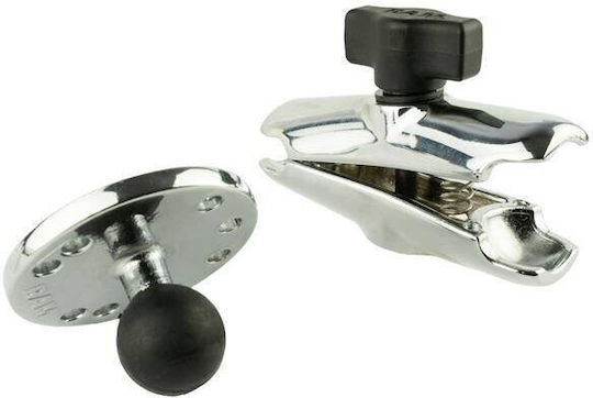 Ram Mounts Ram Chrome Double Socket Arm Round Plate Medium Arm Multicolor